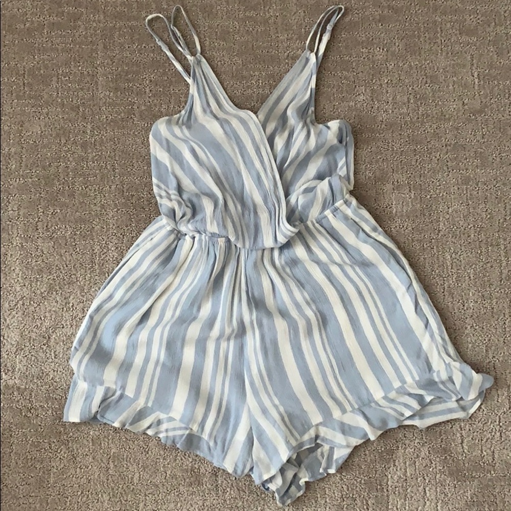 American Eagle Striped Romper